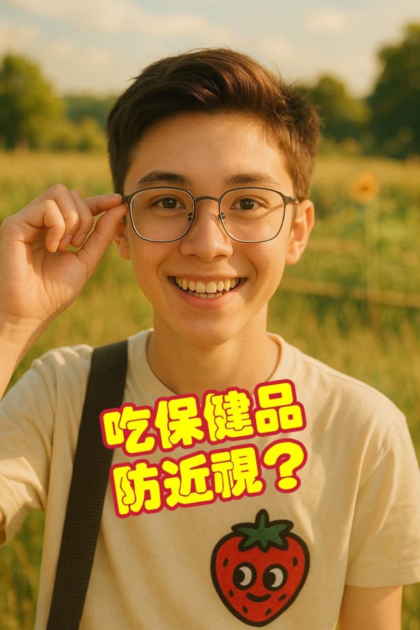 吃保健品防近視？