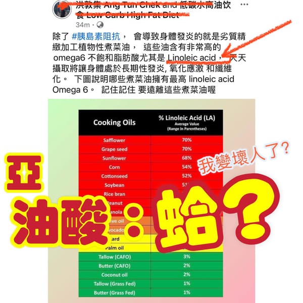 亞油酸又不好了？